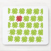 Flying Android Red Mousepad