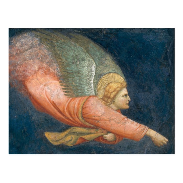 Flying angel (Giotto follower) CC0508 Postcard