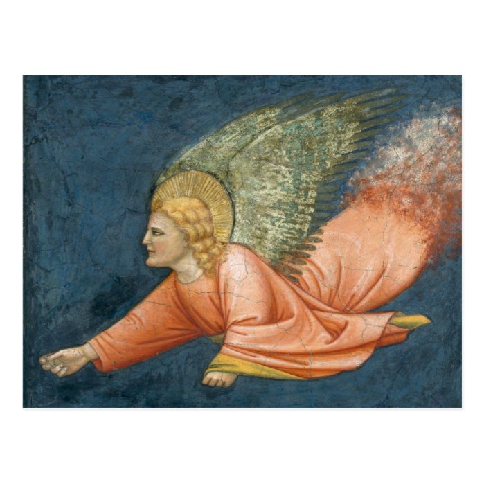 Flying angel (Giotto follower) CC0509 Postcard
