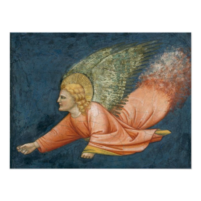 Flying angel (Giotto follower) CC0525 Poster