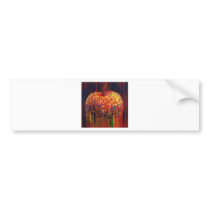 Flying apple bumper sticker