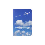 Flying Away/Jet Airplane/Personalized Pilot Passport Holder