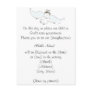 Flying Baby Angel Baptism Invitation Post Card