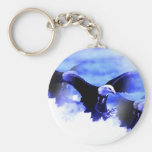 Flying Bald Eagle Keychains