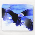 Flying Bald Eagle mousepads