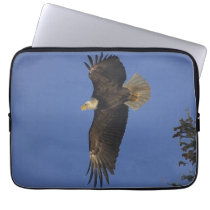 Flying Bald Eagle Wildlife-supporter Art Computer Sleeve