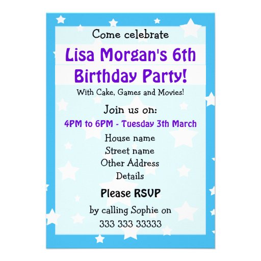 Flying Balloon Pig Children's Birthday Invite