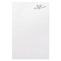 Flying Bat - fun original ink drawing sketch art stationery