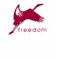 Flying bird 'freedom' fashion T-Shirt by eyecontact Flying bird 'freedom' fashion T-Shirt