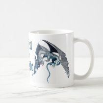 Flying Blue Dragon - Need for Magic mugs