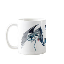 Flying Blue Dragon - Need for Magic mugs by LisaKonrad Flying Blue Dragon - Need for Magic mugs