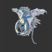 Flying blue dragon shirt