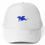 Flying Blue Fire Breathing Dragon hats
