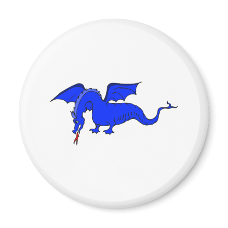 Flying Blue Fire Breathing Dragon Refrigerator Magnets Flying Blue Fire Breathing Dragon Refrigerator Magnets