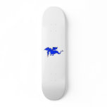 Flying Blue Fire Breathing Dragon Skate Board Decks
