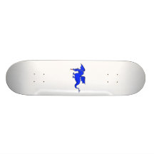 Flying Blue Fire Breathing Dragon Skate Board Decks