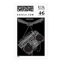 flying boombox postage