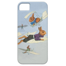 Flying Bunny Rabbits - Cute Funny Vintage iPhone 5 Cover