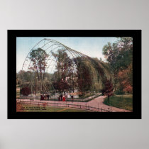 Flying Cage - New York City Zoo - Circa 1910 Posters