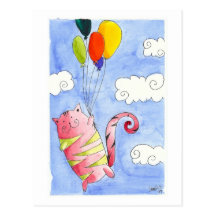 Flying Cat Postcards