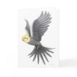 Flying Cockatiel Card