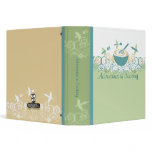 Flying cooking baking utensils recipe cookbook bin vinyl binders