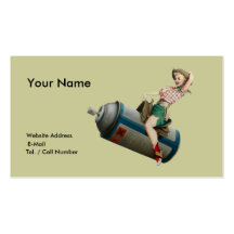 Flying Cowgirl Business Card