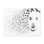 Flying Crows or Face Optical Illusion Post Cards
