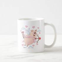 Flying Cupid Piggy Valentine's Day mugs