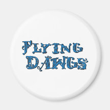 Flying Dawgs Stacked Logo Blue Fridge Magnets