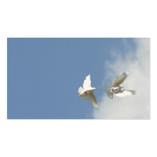 Flying doves business card templates
