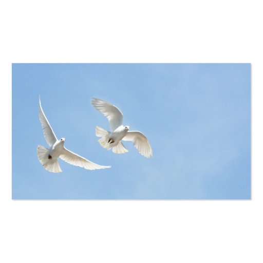 Flying doves business cards