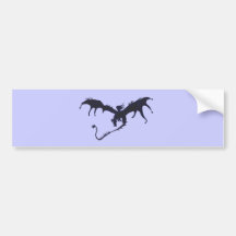 Flying dragon bumper stickers