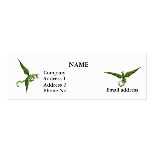 Flying Dragons Profile Card Business Card
