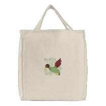 Flying Duck embroidered bags by Embroidery4U Flying Duck embroidered bags