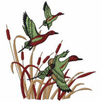 Flying Ducks embroidered shirts by Embroidery4U Flying Ducks embroidered shirts