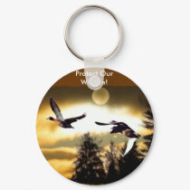 FLYING DUCKS keychains by RavenSpiritPrints FLYING DUCKS keychains