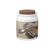 Flying Eagle Bird Candy Jar