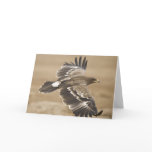 Flying Eagle Bird Greeting Card