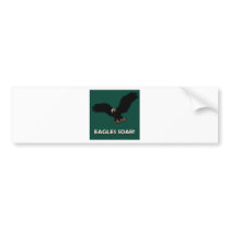 Flying Eagle Square Bumper Stickers