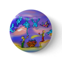 Flying elephants buttons
