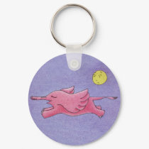 Flying Elephants Keychain