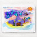 Flying elephants mousepads by irinski Flying elephants mousepads