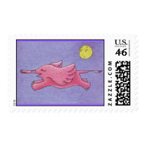 Flying Elephants Stamp