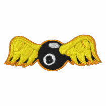 Flying Eye 8 Ball embroidered shirts