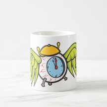 Flying Eyeball Clock Mug
