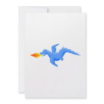 Flying Fire Breather Dragon Personalized Invitation