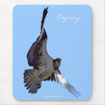 Flying Fish Hawk (Osprey) Wildlife Mousepad