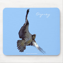 Flying Fish Hawk (Osprey) Wildlife Mousepad