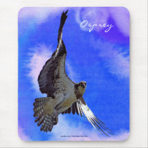 Flying Fish Hawk (Osprey) Wildlife Mousepad